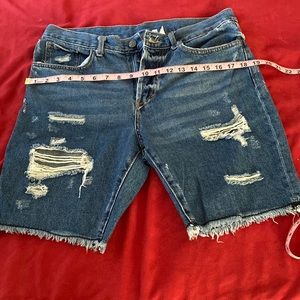 Denim shorts